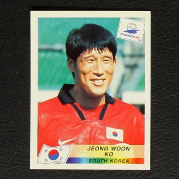 France 98 No. 348 Panini sticker Jeong Woon Ko