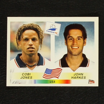 France 98 No. 412 Panini sticker Jones - Harkes