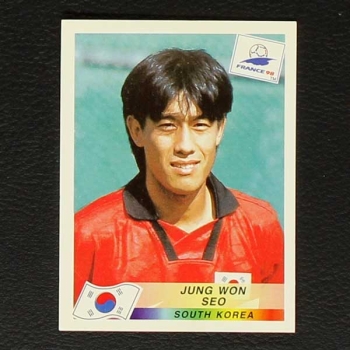 France 98 Nr. 347 Panini Sticker Jung Won Seo