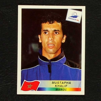 France 98 Nr. 058 Panini Sticker Mustapha Khalif