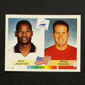 France 98 No. 416 Panini sticker Lassiter - Friedel