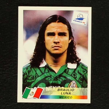 France 98 No. 364 Panini sticker Braulio Luna