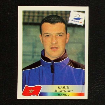 France 98 Nr. 059 Panini Sticker Karim M'Ghoghi