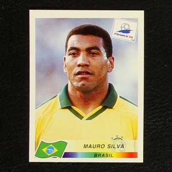 France 98 Nr. 024 Panini Sticker Mauro Silva