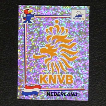 France 98 No. 300 Panini sticker Nederland badge