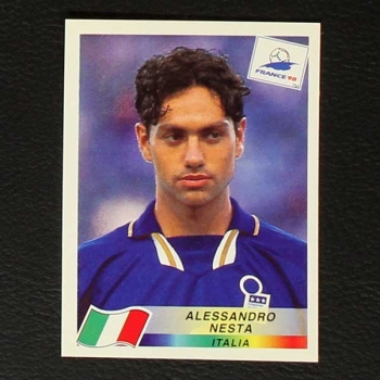 France 98 Nr. 088 Panini Sticker Alessandro Nesta