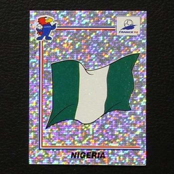 France 98 Nr. 246 Panini Sticker Nigeria Wappen