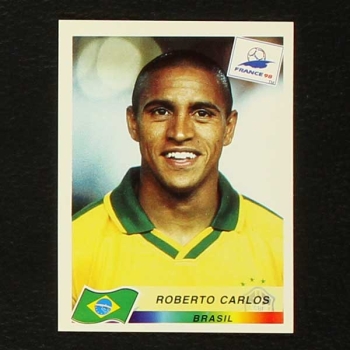 France 98 Nr. 021 Panini Sticker Roberto Carlos