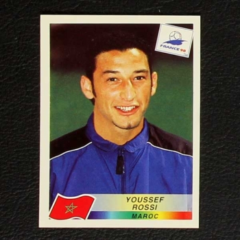 France 98 Nr. 055 Panini Sticker Youssef Rossi