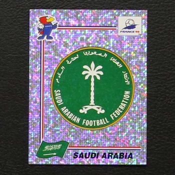 France 98 Nr. 193 Panini Sticker Saudi Arabia Wappen