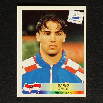 France 98 Nr. 538 Panini Sticker Dario Simic