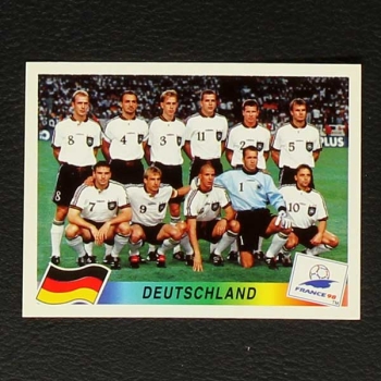 France 98 Nr. 371 Panini Sticker Team Deutschland