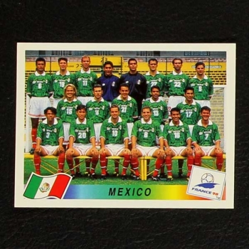 France 98 Nr. 353 Panini Sticker Team Mexico