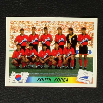 France 98 Nr. 335 Panini Sticker Team South Korea