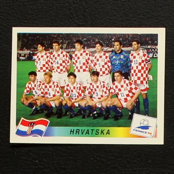 France 98 Nr. 534 Panini Sticker Team Hrvatska