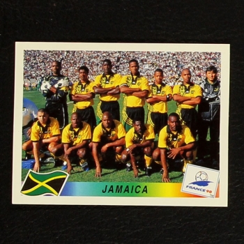 France 98 Nr. 555 Panini Sticker Team Jamaica