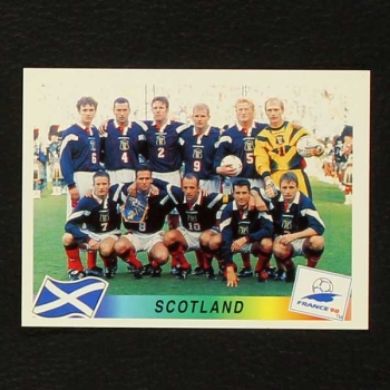 France 98 Nr. 032 Panini Sticker Team Scotland