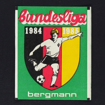 Fußball 1984 Bergmann Sticker Tüte - leere