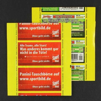 Fußball 2007 Panini Sticker Tüte 2 Varianten