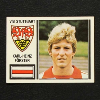 Karl-Heinz Förster Panini Sticker Series Fußball 81