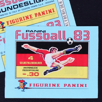 Fußball 83 Panini Sticker Tüte - horizontale Version