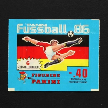 Fußball 86 Panini Sticker Tüte