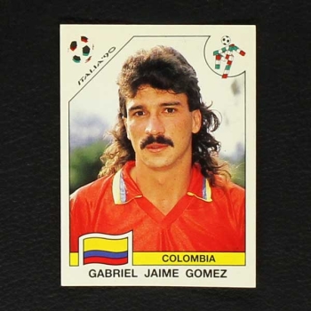 Italia 90 No. 296 Panini sticker Gabriel Jaime Gomez