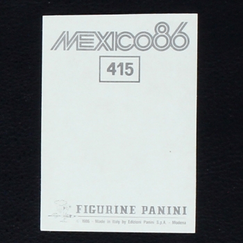 Mexico 86 Nr. 415 Panini Sticker Garry Lineker