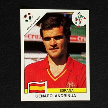 Italia 90 Nr. 349 Panini Sticker Genaro Andrinua