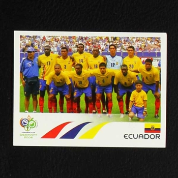 Germany 2006 Nr. 074 Panini Sticker Ecuador Team