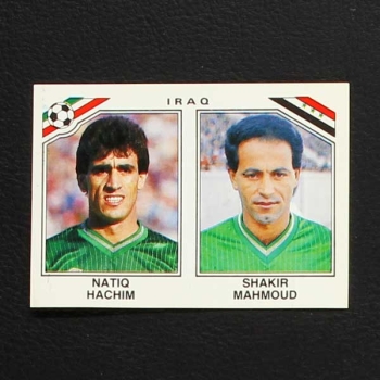 Mexico 86 Nr. 106 Panini Sticker Hachim - Mahmoud