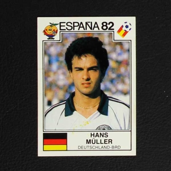 Espana 82 Nr. 123 Panini Sticker Hans Müller