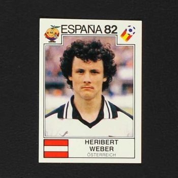 Espana 82 Nr. 134 Panini Sticker Heribert Weber