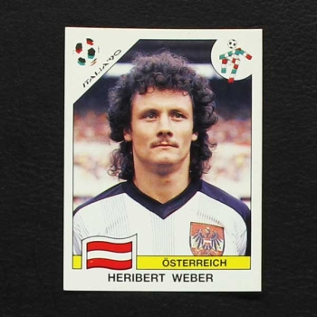 Italia 90 Nr. 062 Panini Sticker Heribert Weber