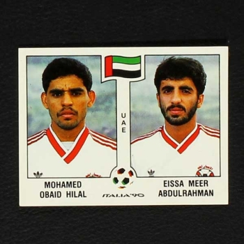 Italia 90 Nr. 308 Panini Sticker Hilal - E. Abdulrahman