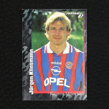 Jürgen Klinsmann Panini Sticker Nr. 44 - Fußball 97