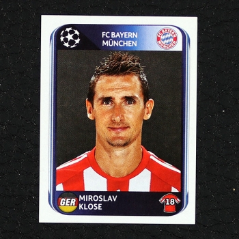 Miroslav Klose Panini Sticker Nr. 292 - Champions League 2010