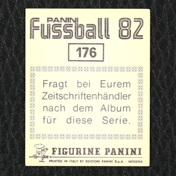 Ulrich Stein Panini Sticker No. 176 - Fußball 82