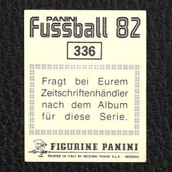 Bernd Förster Panini Sticker No. 336 - Fußball 82