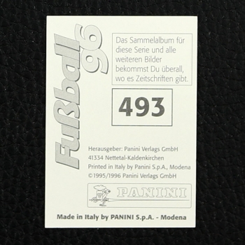 Ulrich Stein Panini Sticker Nr. 493 - Fußball 96