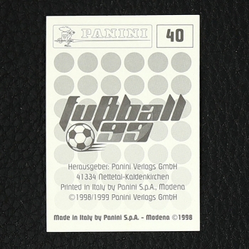 Thomas Helmer Panini Sticker Nr. 40 - Fußball 99