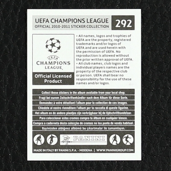 Miroslav Klose Panini Sticker No. 292 - Champions League 2010