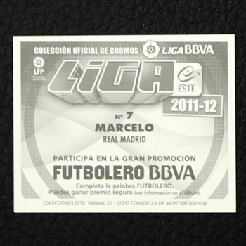 Marcelo Panini Sticker No. 7 - Liga 2011-12 BBVA