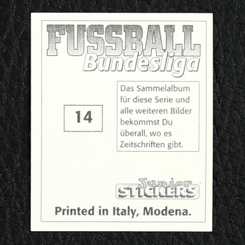 Julio Cesar Panini Sticker No. 14 - Fußball Bundesliga 94/95