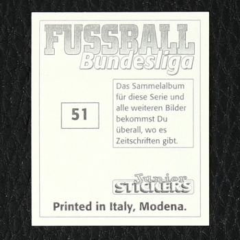 Miroslav Kadlec Panini Sticker Nr. 51 - Fußball Bundesliga 94/95