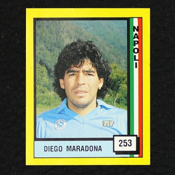 Diego Maradona Vallardi Sticker Nr. 253 - Il Grande Calcio 90