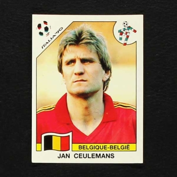 Italia 90 Nr. 340 Panini Sticker Jan Ceulemans