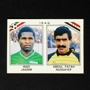 Mexico 86 Nr. 109 Panini Sticker Jassim - Nussayef