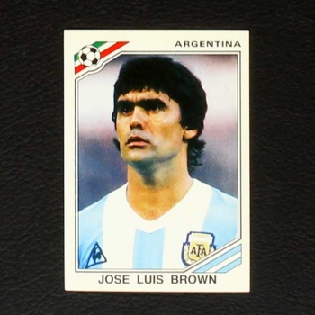 Mexico 86 Nr. 078 Panini Sticker Jose Luis Brown