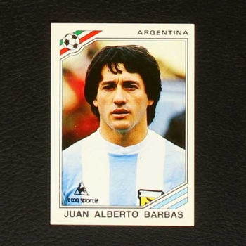 Mexico 86 Nr. 082 Panini Sticker Juan Alberto Barbas